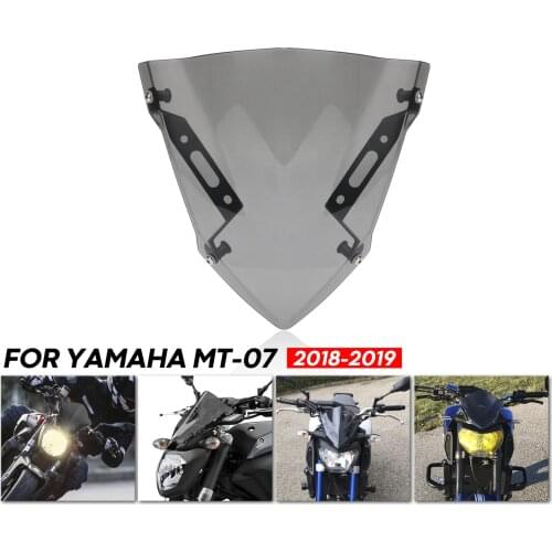 For MT-07 FZ-07 2018-2020 motorcycle Windshield accessories pare-brise wind deflectors Front windshield MT-09 FZ-09 14-18