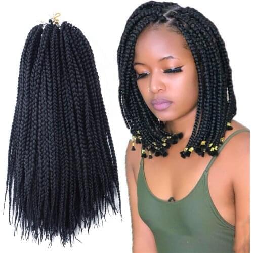 Palace Hair Twist 6 Pack/Lot 3X Box Braid Crochet Hair 14/18/24/30inch Synthetic Braiding Hair Extension