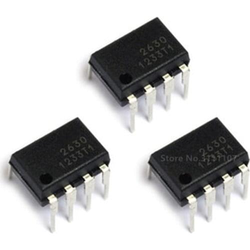 5PCS/LOT HCPL2630 DIP8 HCPL-2630 2630 A2630 DIP Photoelectric Coupler Optocoupler DIP-8