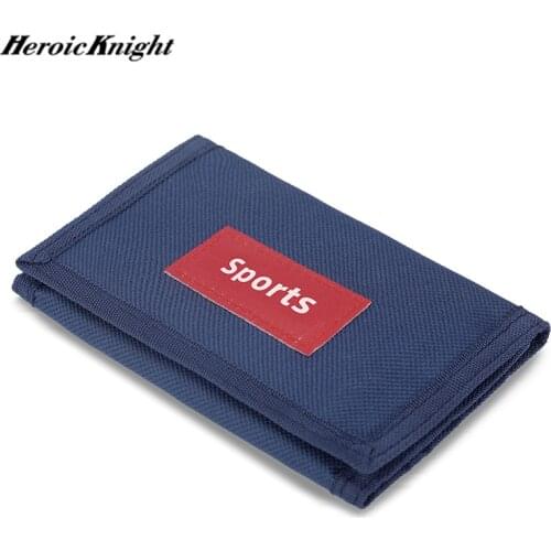 Heroic Knight Mens Wallet Card Holder Pocket Magic Trifold Small Money Bag Male Coin Clutch Purse Sport Casual Women Neck Purse