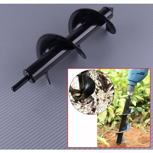 LETAOSK Metal Black Power Electric Garden Yard Planting Earth Bulb Planter Auger Spiral Post Hole Drill Bit
