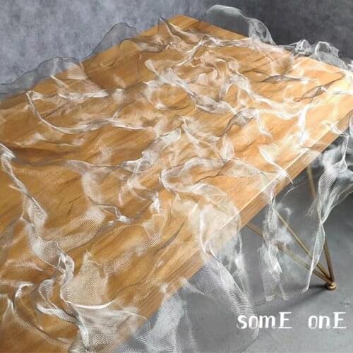 Metal Mesh Fabric Silver Steel Wire Net Fold at will DIY Decor Doll Cake Flower Background Props Art Shape Designer Fabric