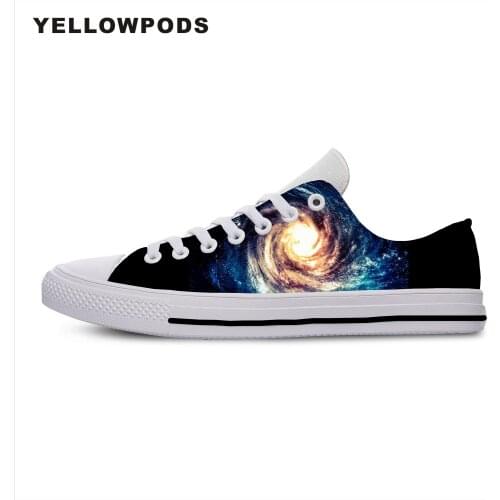 Mens Casual Shoes Fashion Custom Hot Space Galaxy Black Hole Blue Man Non-leather Casual Lightweight Shoes Off White Men