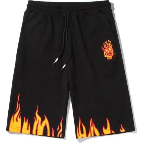 2020 New Arrival Short Loose Casual Pants Large Straight Cotton Elastic Waist Print Shorts Men Basketball Pattern Top Fashion