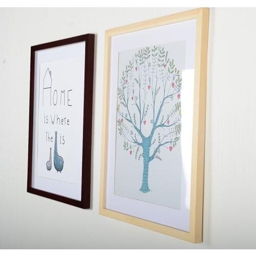 New 4 Colors Wooden Frame For Picture Poster Picture Frame Print Frame Hanging Wall Art Frame Home Decoration
