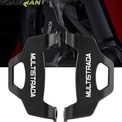 For Ducati Multistrada 1200 1260 Motocycle Front Brake Caliper Guard Cover Multistrada 1200 Enduro Pro 2017-19 1260S Grand Tour