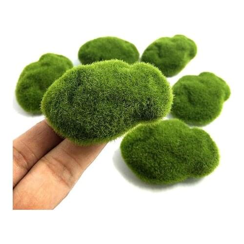 Fake fake moss moss fake rock flocking stone fake lawn micro landscape succulent DIY decoration
