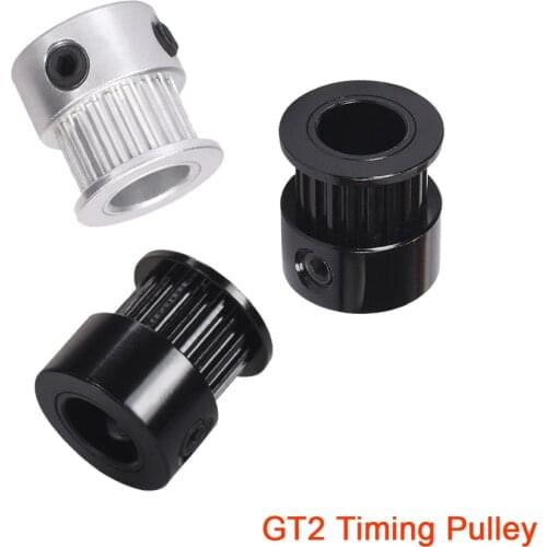 High Quality GT2 Timing Pulley 20 Teeth Aluminum Bore 5MM 8MM Width 6MM 10MM 2GT Synchronous Belt Wheels 3D Printer Parts Gear