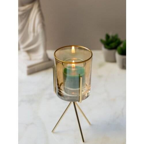 Saccura Decorative Metal Candlesticks