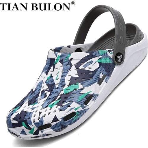 Summer Unisex Hole Clogs Lightweight Couple Slippers Colorful Anti-slip EVA Sandals Mens Beach Shoes Flip Flops Zapatos Hombre