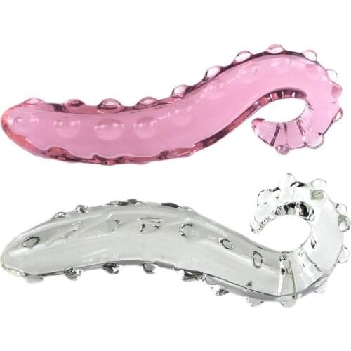 Glass Anal Plug Simulation Dildo Sexual Adult Female Sex Toys Anal Plug