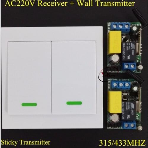 Bed Room Lamp LED Bulb AC 220V Remote Switch Wall Remote Transmitter Wireless Light Switch ASK 315433 Smart Home Remote Switch