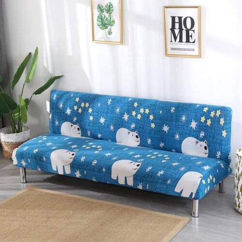 All-inclusive Sofa Cover Without Armrests Folding Sofa Bed Couch Cases For Seat Covers Stretch Big Elasticity Slipcover