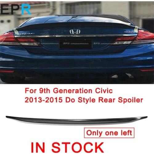 For 9th Generation Civic 2013-2015 Do Style FRP Fiber Glass Rear Spoiler For Honda Fiberglass Wing