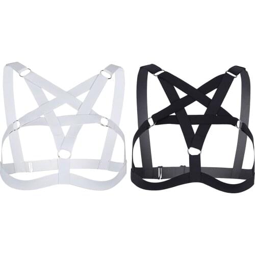Women Sexy Hot Harness Bondage Belt Cage Fashion Elastic Strappy Lingerie Cage Hollow Out Open Chest Body Belt Straps Crop Top
