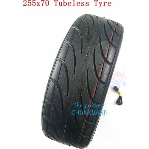 255x70 Electric Scooter Vacuum Tires Folding Mini Leisure Car 10 Inch 255*70 balancing car thickened Tubeless Tyres