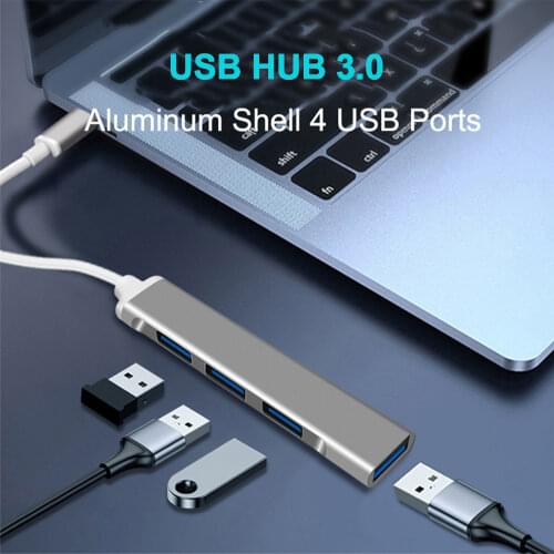 4 Ports USB C HUB Multi Splitter 3.0 Type C 3.1 Adapter OTG For Lenovo Xiaomi Macbook Pro Laptop Surface PC Computer USB Hub