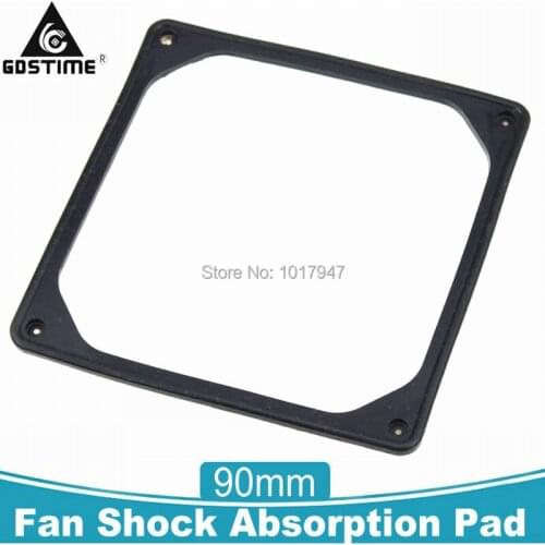 5PCS lot 90MM X 90MM Anti-vibration Silicon Fan Gasket Noise Reducing Silencer Gasket Pad For PC