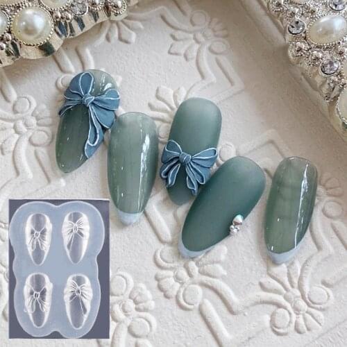 3D Silicone Mold Nail Carving Stamping Plate UV Gel Polish Manicure Mould DIY Nail Art Decorations Tools Fashion