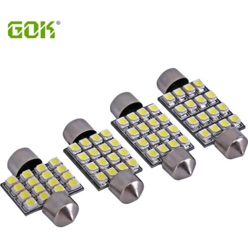 Freeshipping Festoon 16smd 3528/1210 Led 31mm 36mm 39mm 41mm Car Dome Light Automobile Bulbs Lamp Tail Lights/indicator light