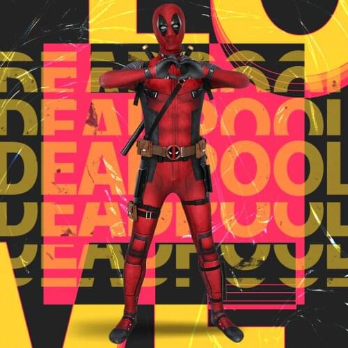 Disney Marvel Deadpool One-piece Tights Parent-child Show Clothes Cosplay Costume Tights Accessories