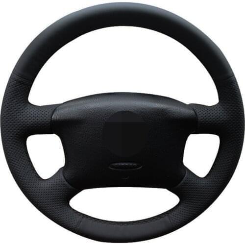 Car Steering Wheel Cover Hand-stitched Black Artificial Leather For Volkswagen VW Passat B5 1996-2005 Golf 4 1998-2004