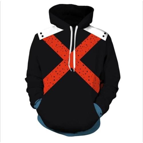 Hot My Hero Academia large size S-5XL fashion Unisex loose Hooded Pullover Top Sweatshirts man Hoodies Pullover Sweatshirts