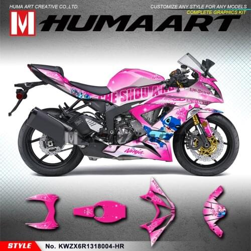 HUMAART Personalised Stickers Race Bike Graphics Backgrounds for Ninja ZX-6R 636 2013 2014 2015 2016 2017 2018