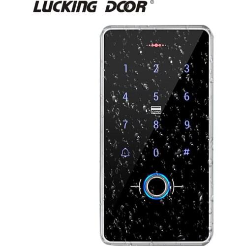 IP68 Waterproof Fingerprint Standalone Access Control 13.56MHz Proximity Card Backlight Touch Panel Keypad Access Controler