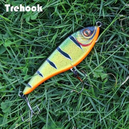 TREHOOK 21g 9cm Jerkbait Rattlin Vib Fishing Lure Sinking Wobblers Pike Artificial Lures For Fishing Tackle Lure Jerk Bait Pesca