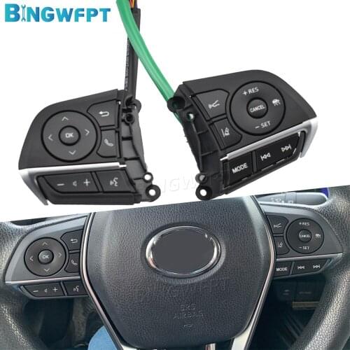 High Quality Car Steering Wheel Control Buttons For Toyota Avalon Camry RAV4 2018 2019 Remote Cruise Control Button