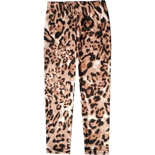 Spring Autumn Girls Leggings Kids Leggings Girls Pants Kids Girl Camouflage Plaid Leopard Pants Slim Trousers Childrens Leggings