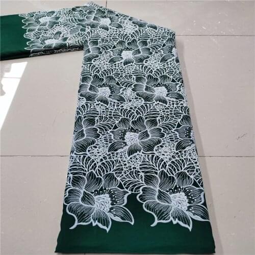 Newest African Guipure Cord Lace Fabric High Quality French Water Soluble Cord Lace Fabric With Stones For Nigerian Dress P1449