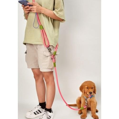 Multifunctional Running Leash Shoulder Strap Dog Walking Leash Free Hands Pet Leash Chihuahua Dog Accessories Personalized