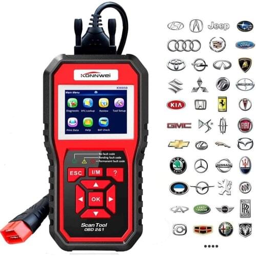 Professional OBD OBD2 Scanner Car Diagnostics Scanner Tool KW850 Automotive Fault OBDII Code Reader Diagnostic Scan for Aall Car