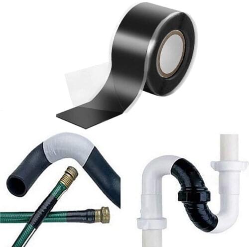 2.5x150cm household super fiber waterproof silicone tape self adhesive leak proof sealing repair tape self adhesive silk tape