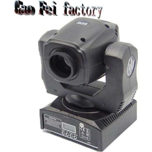 Led Moving Head Spot Light 60W Mini Music Sound Lights Christmas Party Show Disco Dj Dmx Stage Lighting
