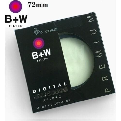B+W UV Filter 72mm XS PRO MRC Nano UV HAZE Protective B+W Ultra Thin for Nikon Canon Sony SLR Camera Lens