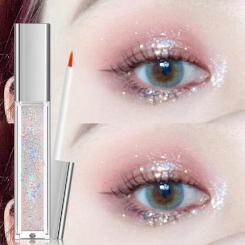 10 Color Pearly Liquid Glitter EyeShadow Long-lasting Eye Makeup Shimmer Eye Liner Metallic Diamond EyeShadow Cosmetic TSLM2