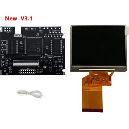 Highlight Full Display V2 LCD Screen For SEGA Game Gear GG Adjustable Brightness Support VGA output Mode LCD Kits