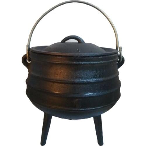 1# 3.5L Camping south africa potjie pot Cookware Of Cast Iron Potjie Pot with three legs