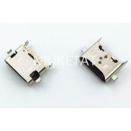 100pcs Micro USB Charging Port Jack Socket Plug Dock Connector Flex Cable For Samsung Galaxy A21 A20S Repair parts