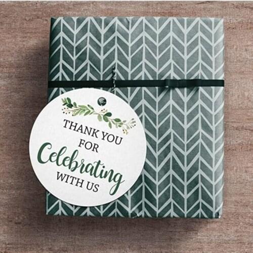 100pcs Customize Your Own Personalized Round Square Wedding Christmas Day Label With Hole Text Or Logo Handmade Thank You Label