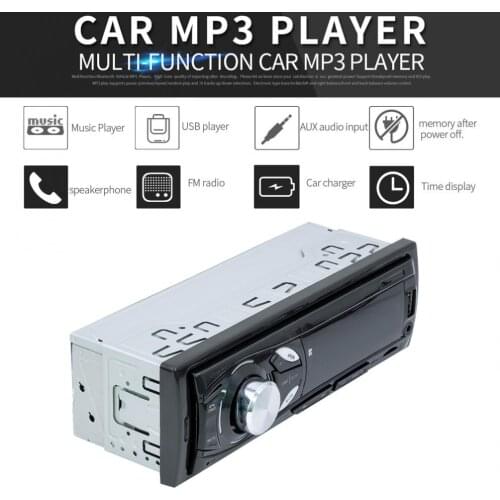 12V Bluetooth Car Radio MP3 Player Vehicle Stereo Audio with Remote Control Support FM / SD / USB / AUX In