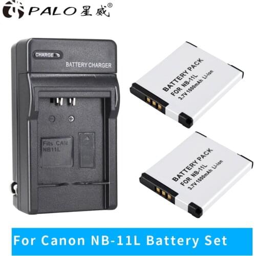 2Pcs NB-11L NB 11L NB11L NB-11LH Battery + Charger For Canon A2600 A3500 A4000IS IXUS 125 132 140 240 245 265 155 HS