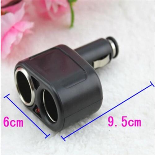 2 In 1 Way Car Lighter Socket Splitter 12V Car Charger Adapter