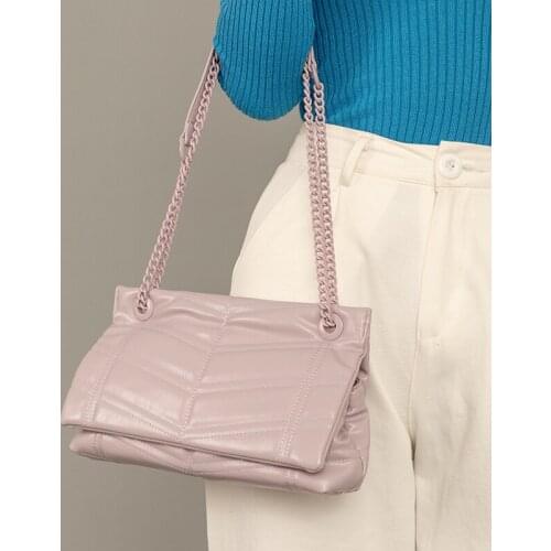 2021 New Chain Shoulder Diagonal Bag Simple Fragrance Rhombus Large-capacity Female Bag Purses and Handbags Luxury Designer Gg