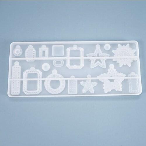 Silicone Pendant Mold For Resin Jewelry Tools Earring Necklace Pendant Resin Mold Casting Mold Jewelry Making