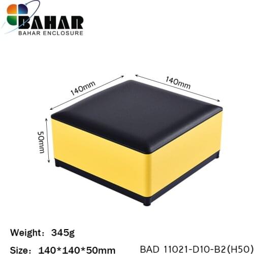 Bahar enclosure BAD11021-H50 aluminum case. Electronic equipment instrument box. Metal case.DIY junction box 140x140x50mm