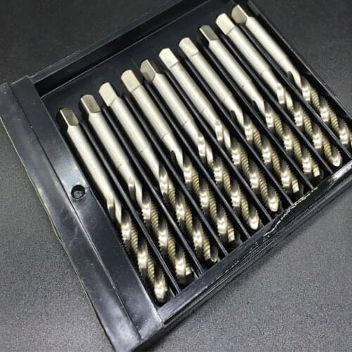 Free shipping 1PC HSS6542 made UNC UNF 4-40/5-40/6-32/8-32/10-24 HSS machine taps spiral flute taps for metal workpieces thread